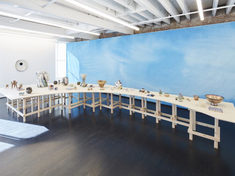 Sarah Crowner, Clay Bodies: Moving Through Ceramics, 2018-2019. Installation view.