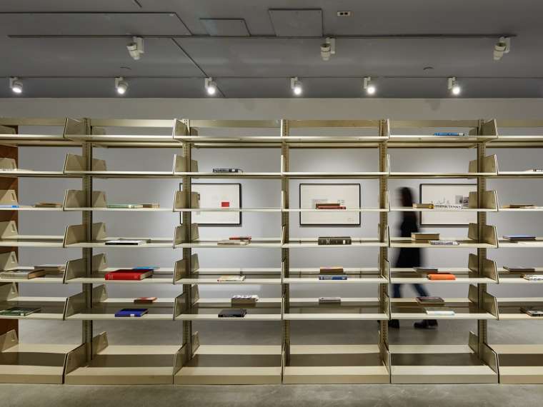 Range 1, 2019
Selections from the former Port Authority of New York and New Jersey library inventory, engraved library shelving unit
Courtesy the artist and Carlos/Ishikawa, London

Installation view: 
List Projects: Rose Salane at MIT List Visual Arts Center, Cambridge, MA, 2019
© Charles Mayer Photography