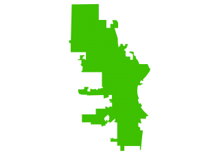 Map of Milwaukee, WI