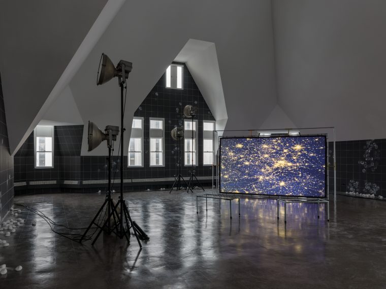 1.	Haig Aivazian, All of The Lights, exhibition view, at Renaissance Society, part of Mophradat’s Consortium Commissions, 2021. Image courtesy of Renaissance Society.