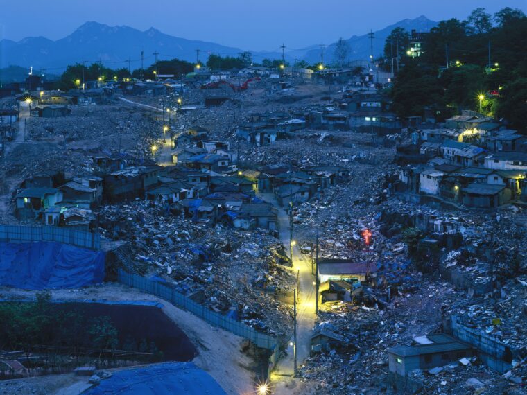Ahn Sekwon, Disappearing Lights of Weolgok-dong II, 2007. 
Digital C-print, 70 7/8 x 94 1/2 inches. Collection of the artist. 
