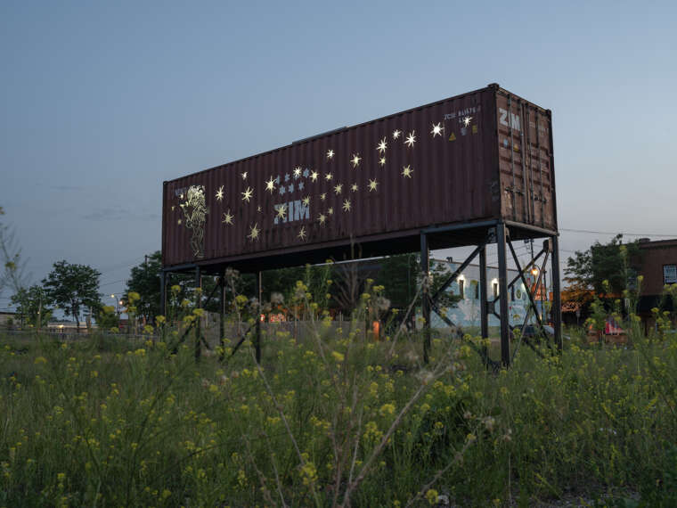 Xavier Tavera, Evocation of a Latin Dance Hall, Lake Street and 27th Ave., Minneapolis, MN. 
Photo courtesy of the artist
