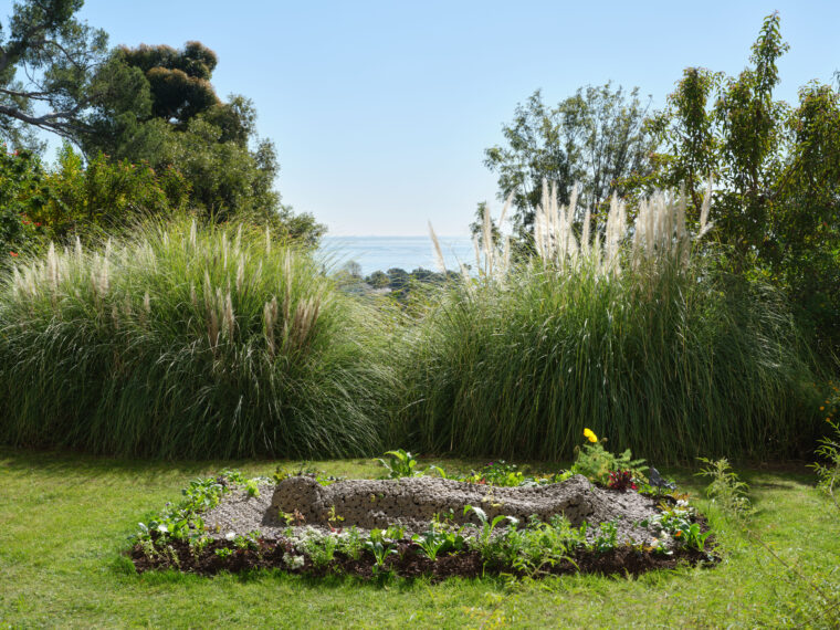 Kelly Akashi Heirloom at the Villa Aurora (Pacific Palisades, CA) curated by Del Vaz Projects, Installation view. Photo by Paul Salveson.