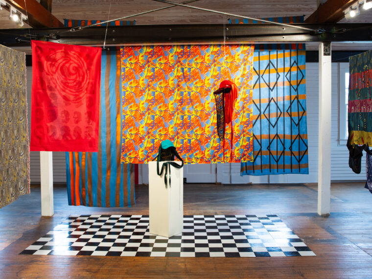 Jevon Brown’s installation, Beyond the Fade, as part of Centrum’s In The Making residency, 2025. Image by Centrum staff.
