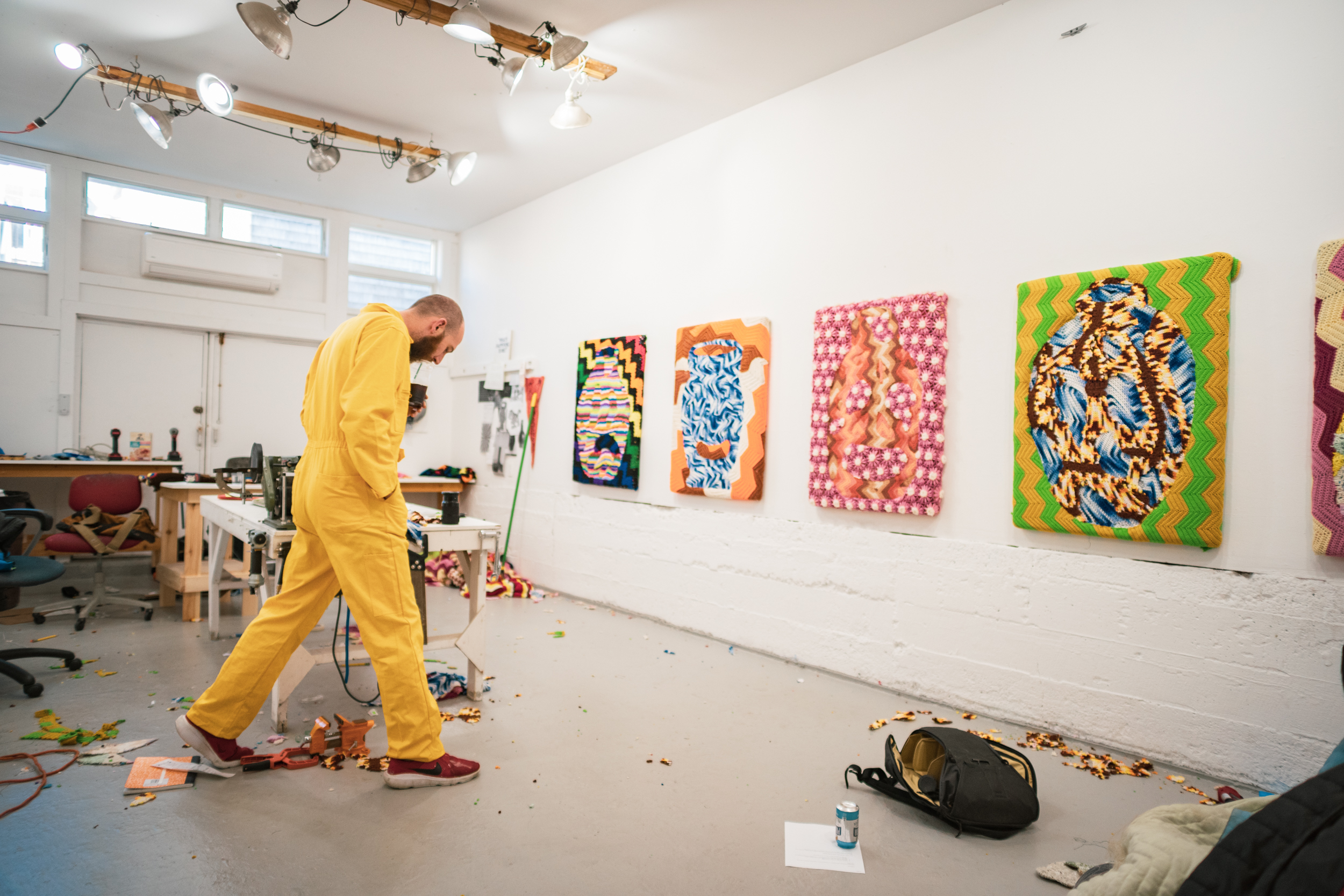 Visual Arts Fellow
Nick Fagan in his studio. Photo by Michael Cestaro