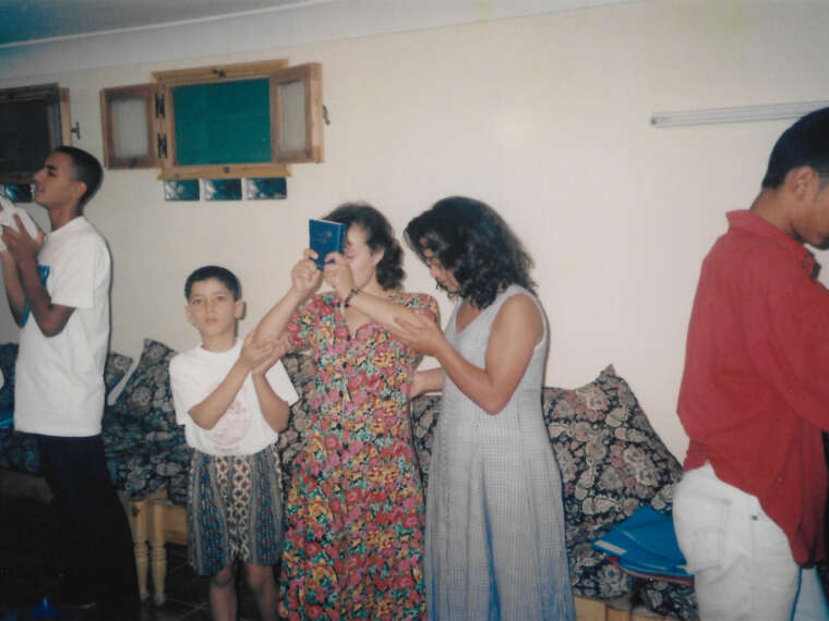 Lydia Ourahmane 
House of Hope Archives, 1989–ongoing 
Photographs and slide projectors 

