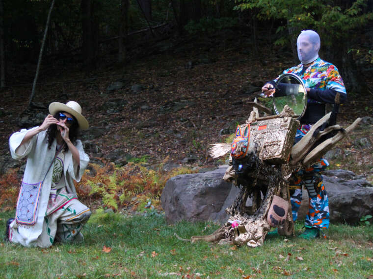 Guadalupe Maravilla performing at Golden Dome’s “Magician Artist Residency,” 2015. Photo by Eliza Swann.